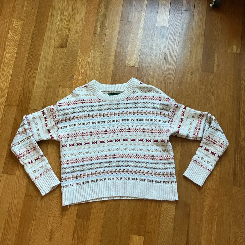 ❄️ AMERICAN EAGLE women’s faire isle snowdrift sweater